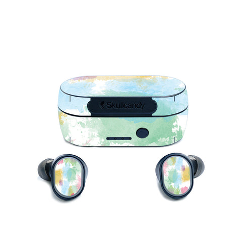 MightySkins SKSE-Watercolor White Skin for Sesh True Wireless Earbuds